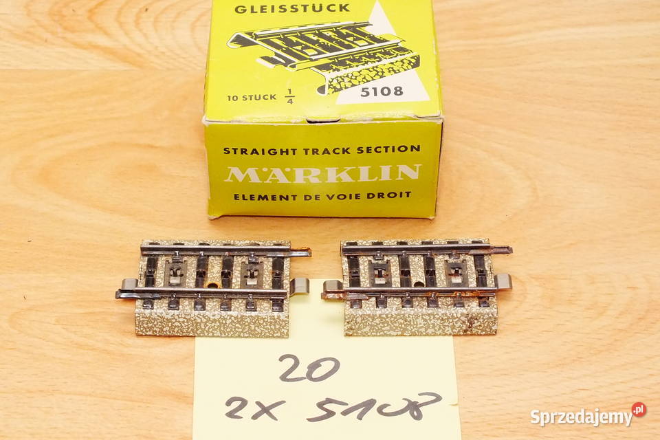 Marklin 2 x prosta 5108 skala H0 20