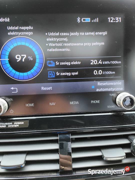 Mitsubishi Eclipse Cross PHEV Plugin kurtyny powietrzne Rzeszów