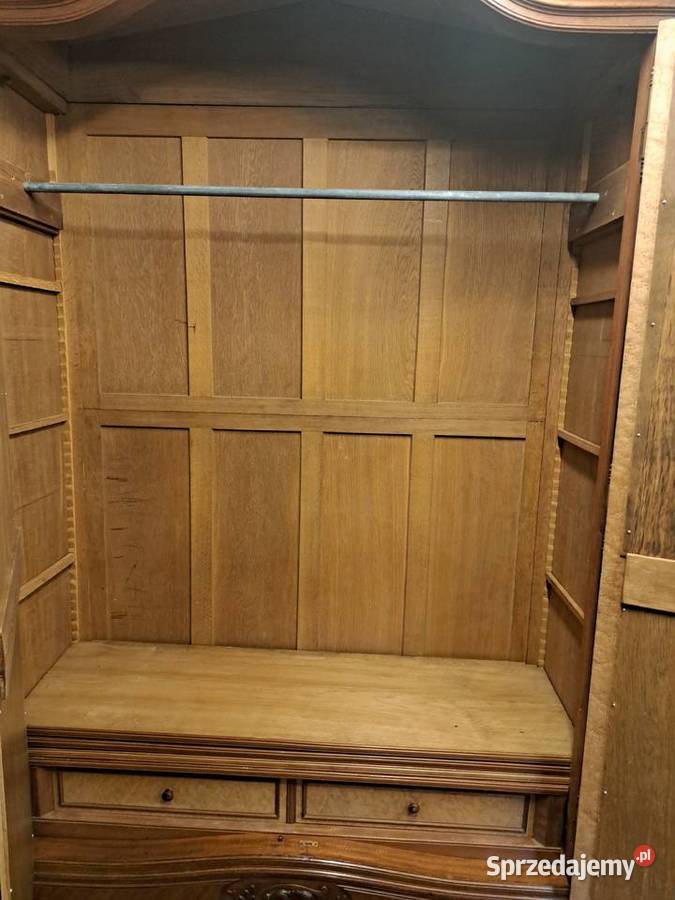 Piękna 2drzwiowa szafa Ludwik Filip z lustrami Myślibórz