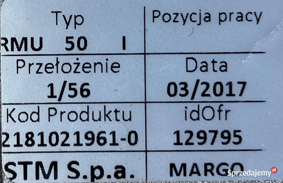 motoreduktor przekładnia 037kW 24obr 3fazowy kujawsko-pomorskie Pigża