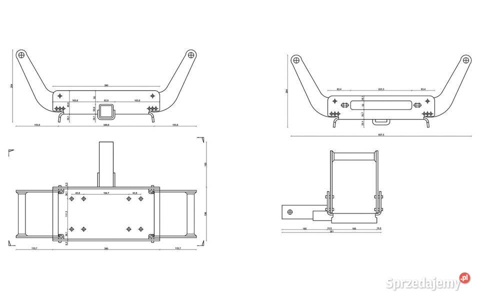 Płyta montażowa przenośna do wyciągarek Dragon Częstochowa