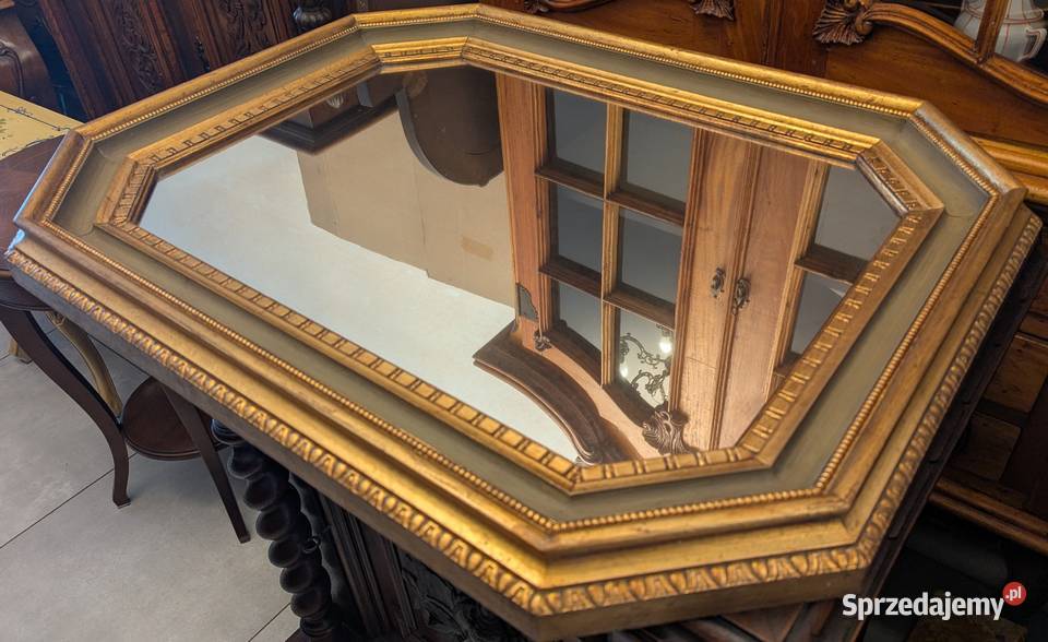 Piękne włoskie drewniane złocone lustrosklep Dąbrowa Górnicza
