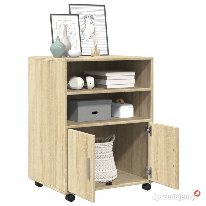 Szafka na kółkach dąb sonoma 60x48x81 WM853166