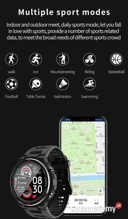 Q70C Smartwatch tętno kroki puls stoper HIT Łódź sprzedam