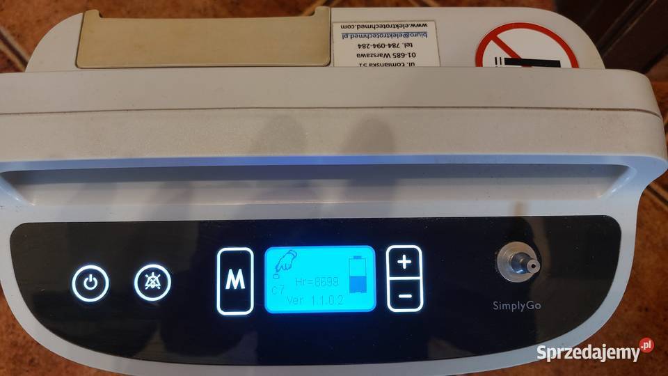Przenośny koncentrator tlenu Philips Respironics SimplyGo.