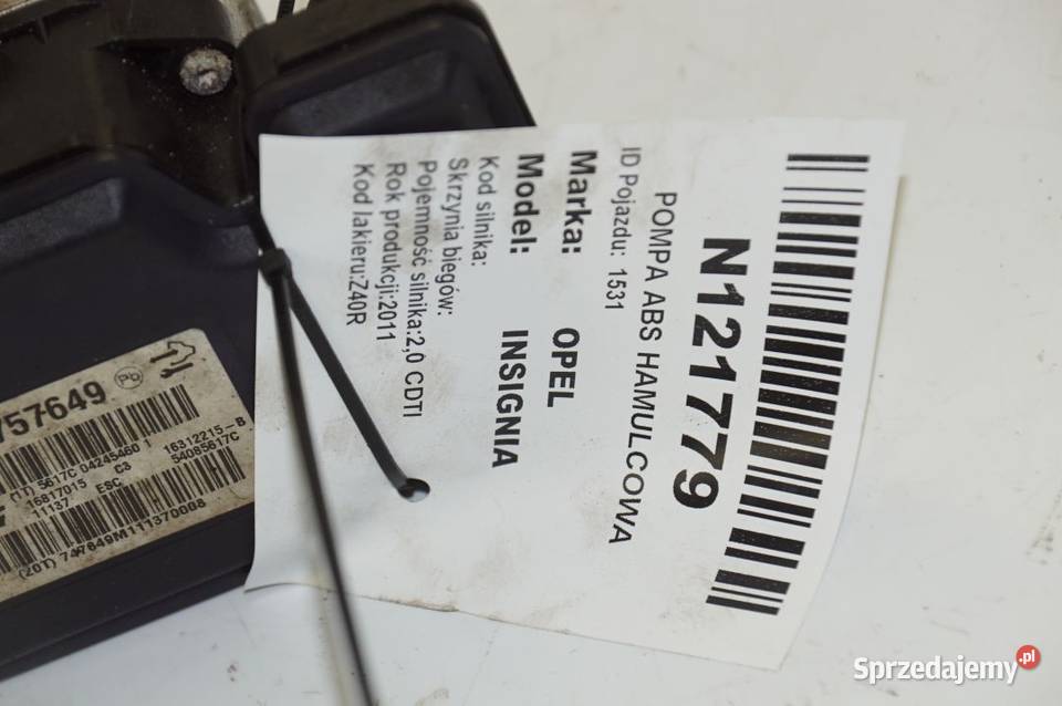 22757649 INSIGNIA A POMPA ABS HAMULCOWA Lipno