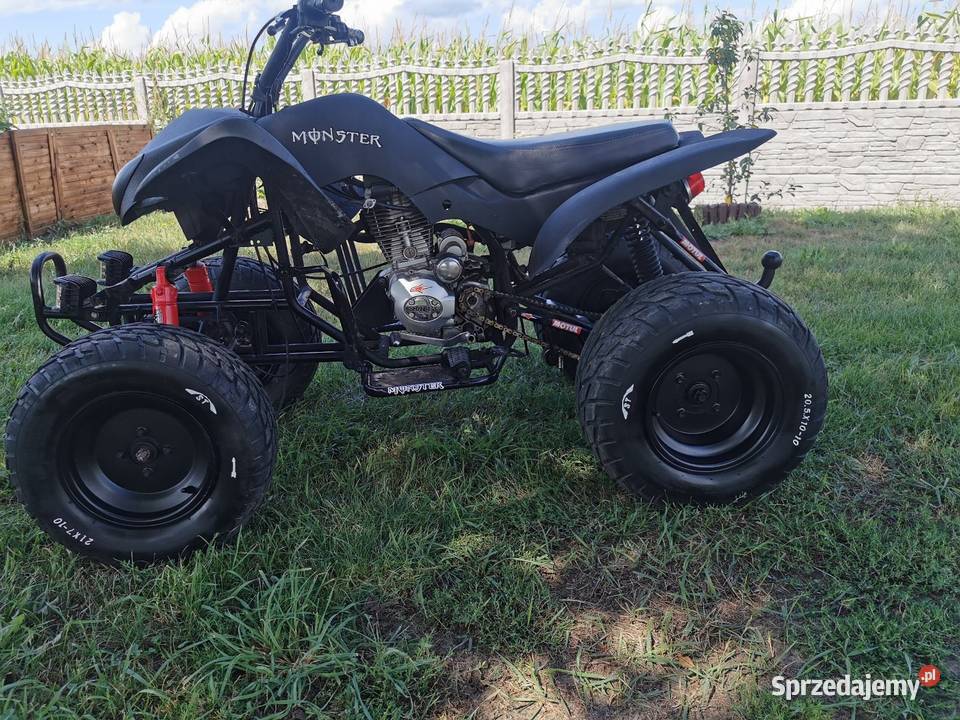 Duży wysoki Quad 200 rama XXI biegi 4 1 koła 10 kupiony w Polsce Pozostałe Motocykle, skutery, quady Miejska Górka