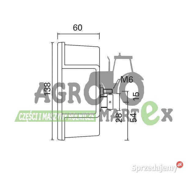 S0701030302 LAMPA TYŁ LH WIELTON Wichrów sprzedam