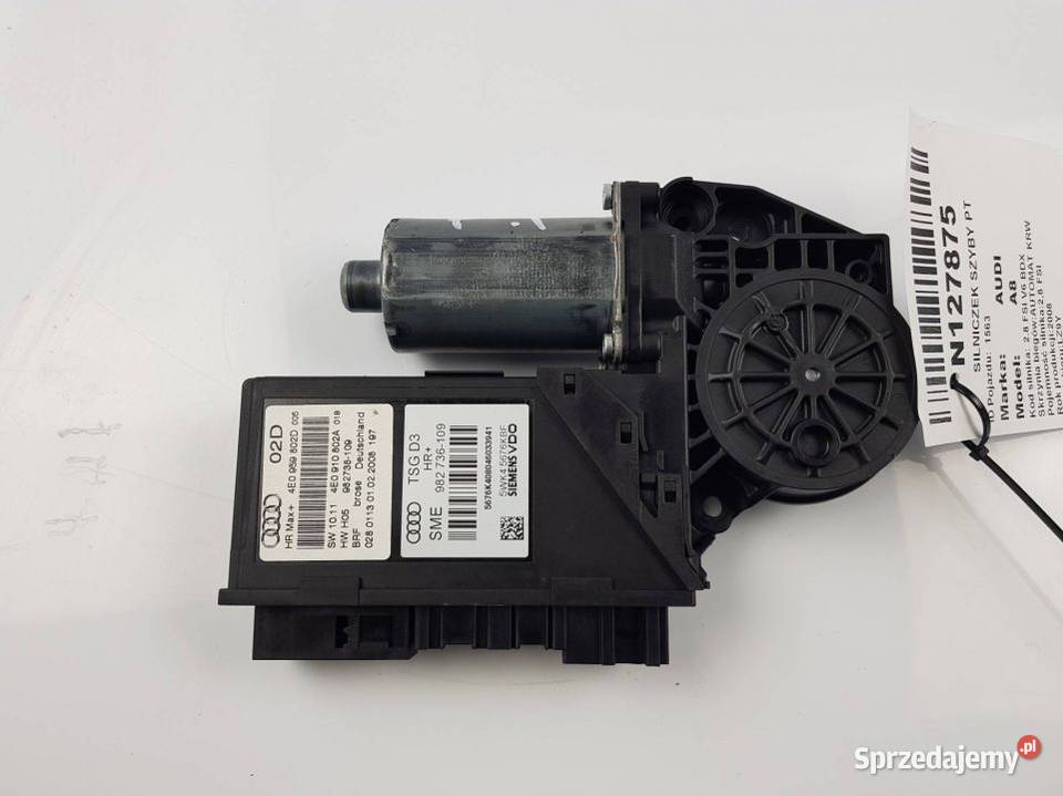 SILNICZEK SZYBY PT 4E0959802D AUDI A8 D3 Lipno