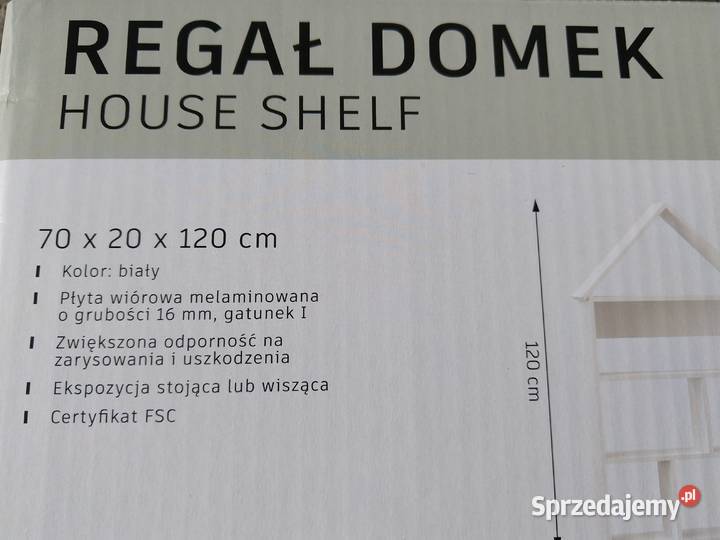 NAJTANIEJ Regał Dziecięcy Domek z Półkami Zabrze