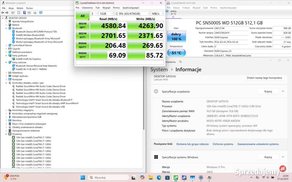 Laptop Dell Latitude 9430 14 Intel Core i7 16 GB Płock