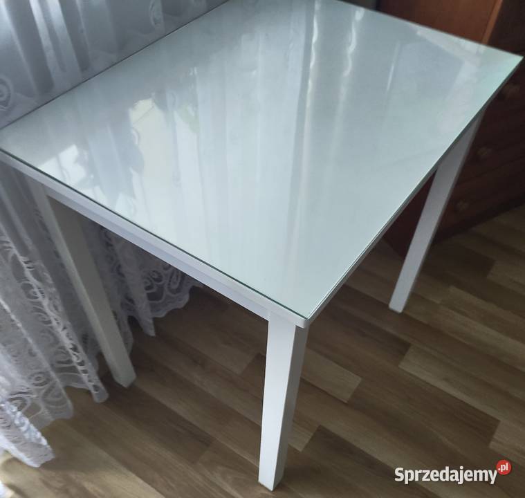 Stół Biały 80x60x75 Szkło Zdejmowane 05 mazowieckie Warszawa
