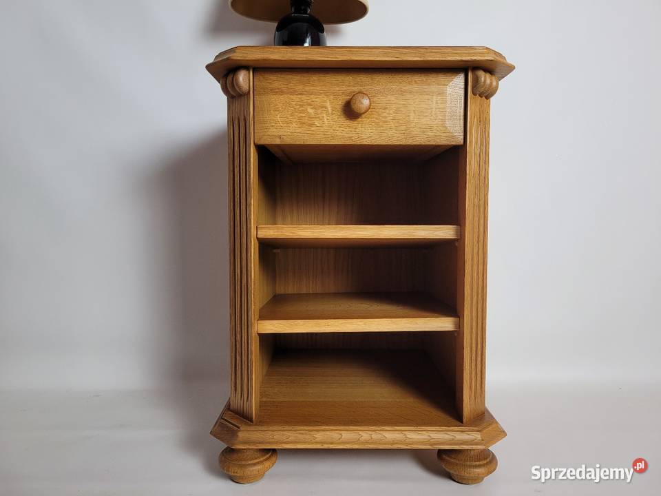 Komoda dębowa Szafka nocna Blacik 39cm Białogard