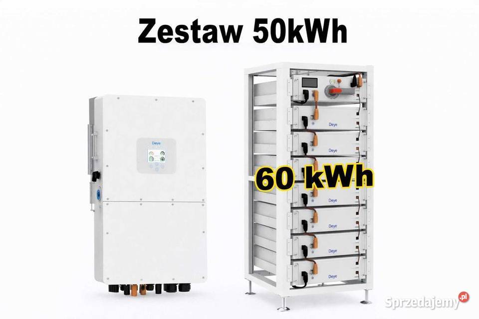 Zestaw Magazyn Inwerter HV 50 kW 60 kWh Zestawy sprzedam