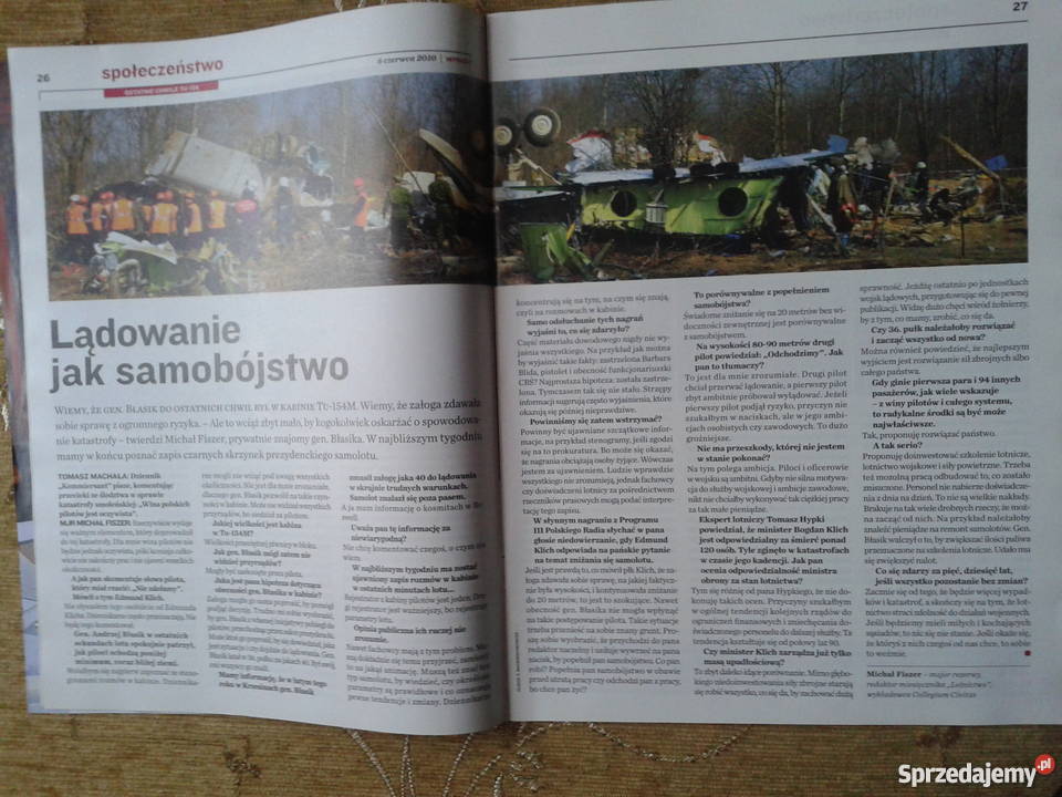 WPROST 23 2010 LĄDOWANIE SAMOBÓJSTWO