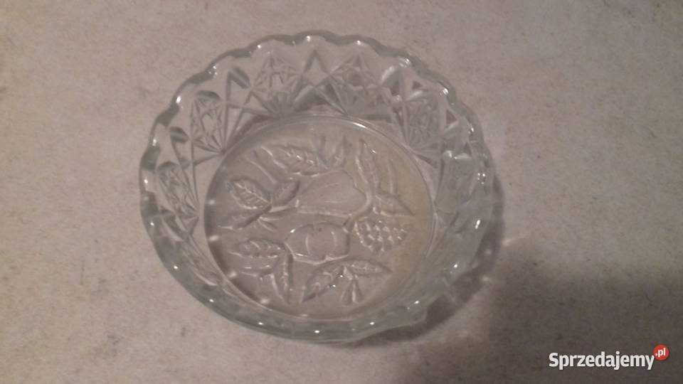 Owocarki szklane komplet Vintage do sprzedania przezroczysty