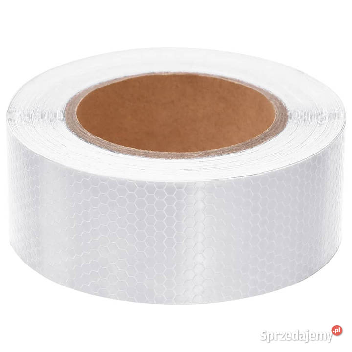 Taśma odblaskowa biały 5 x 20 m PVC WM153116 Warszawa