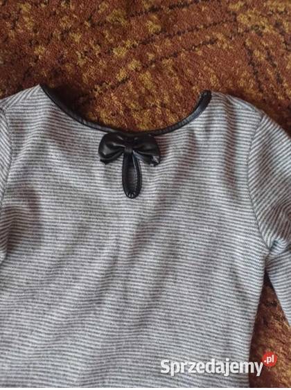 NOWA Szara ocieplana sukienka damska czarny Hajnówka