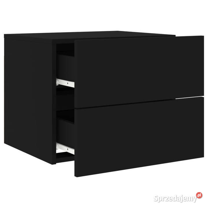 Wiszące szafki nocne z LED 2 czarne WM836815 Warszawa