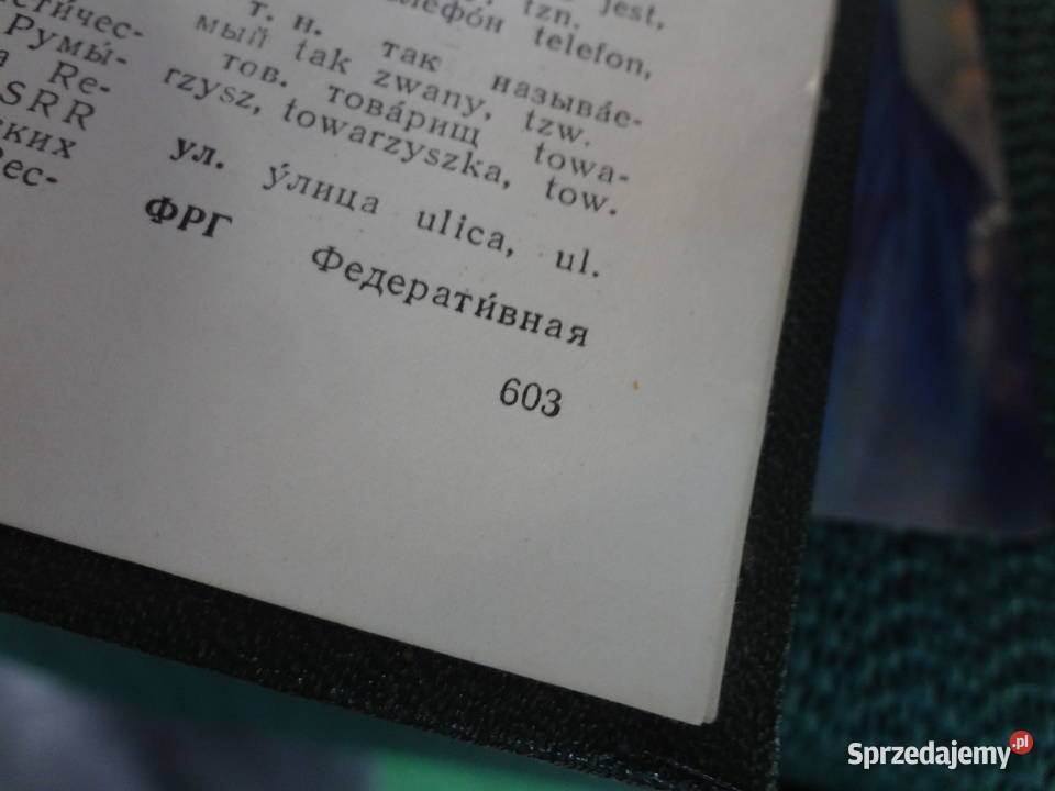 Mały Słownik PolskoRosyjski RosyjskoPolski sprzedam