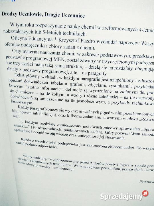 Chemia Pazdro podręczniki szkolne ponadpodstowa Antykwariat