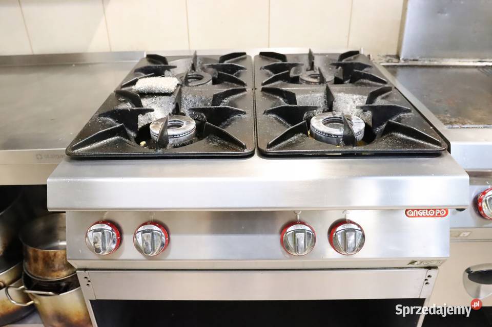 Kuchnia gaz 4 palniki Angelo 190FAACOMO 34 kW Góra