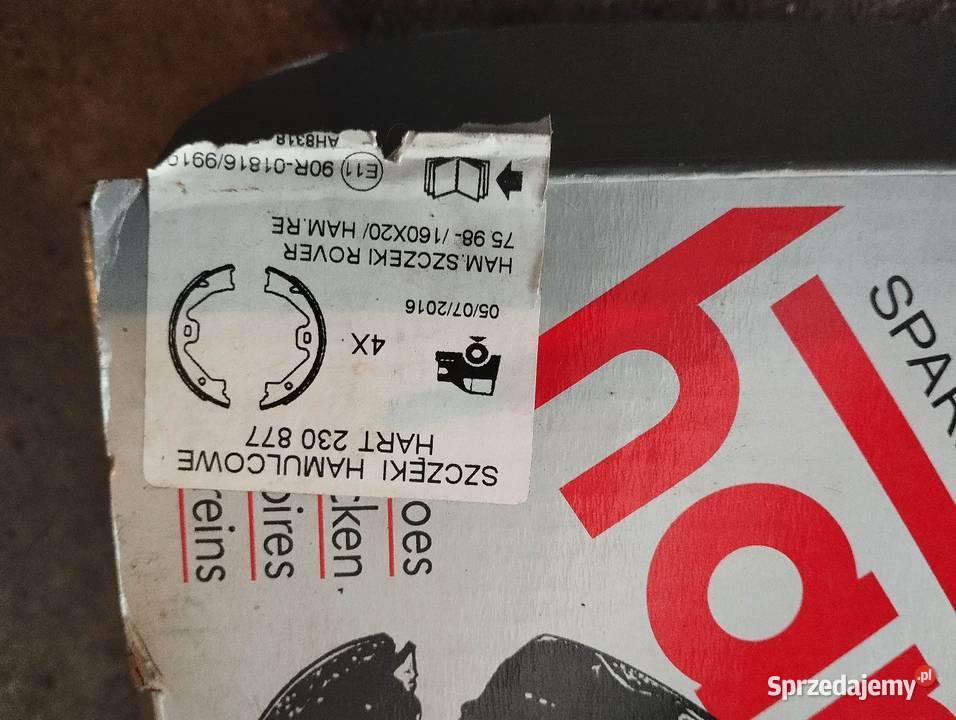 Szczęki hamulca Rover 75 Poznań