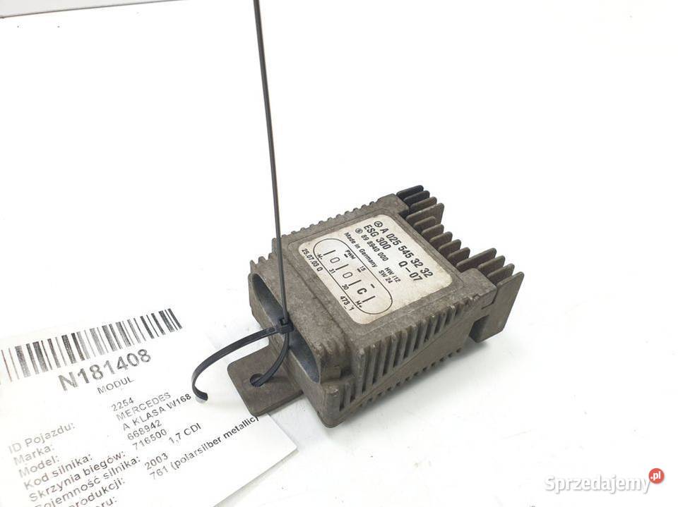 MODUŁ MERCEDES A KLASA W168 A0255453232 Lipno