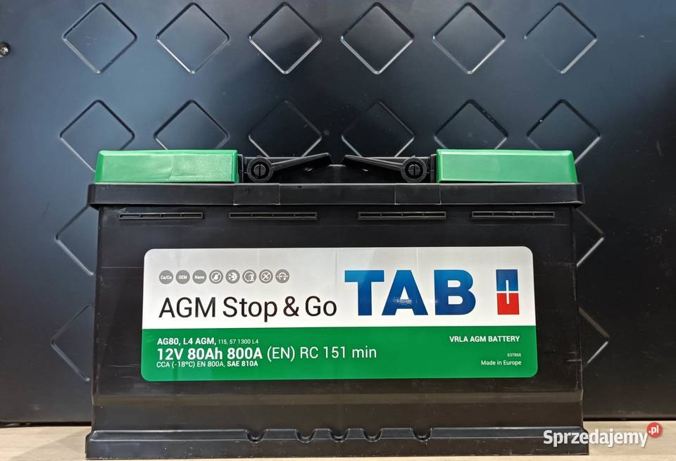 788x645x112 Akumulator TAB AGM STARTSTOP 80Ah akumulatory Konin