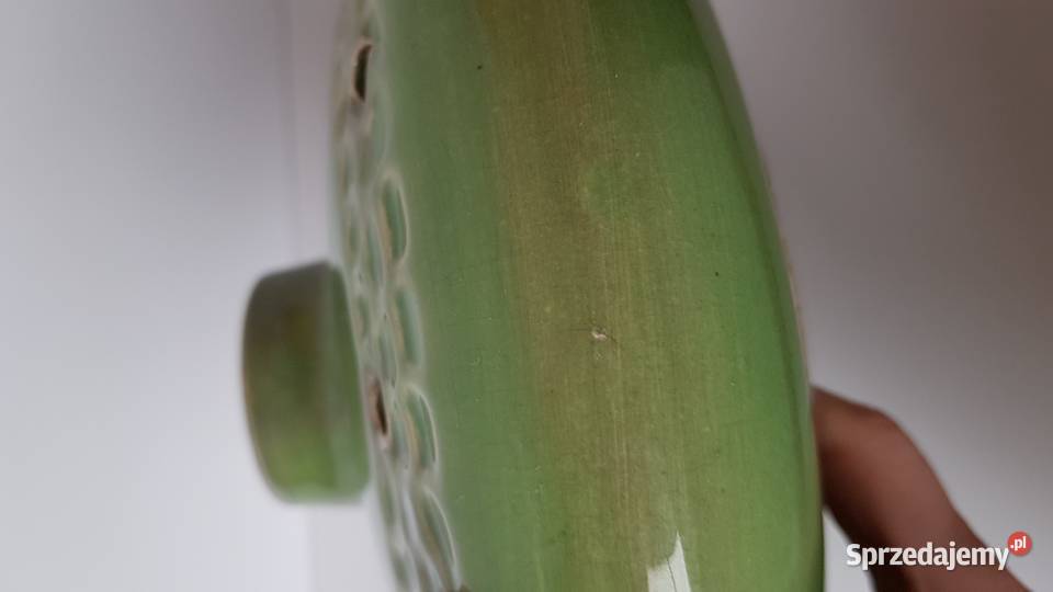 Fajansowa ikebana wazon Ogródek Włocławek fajans Dąbrowa Górnicza