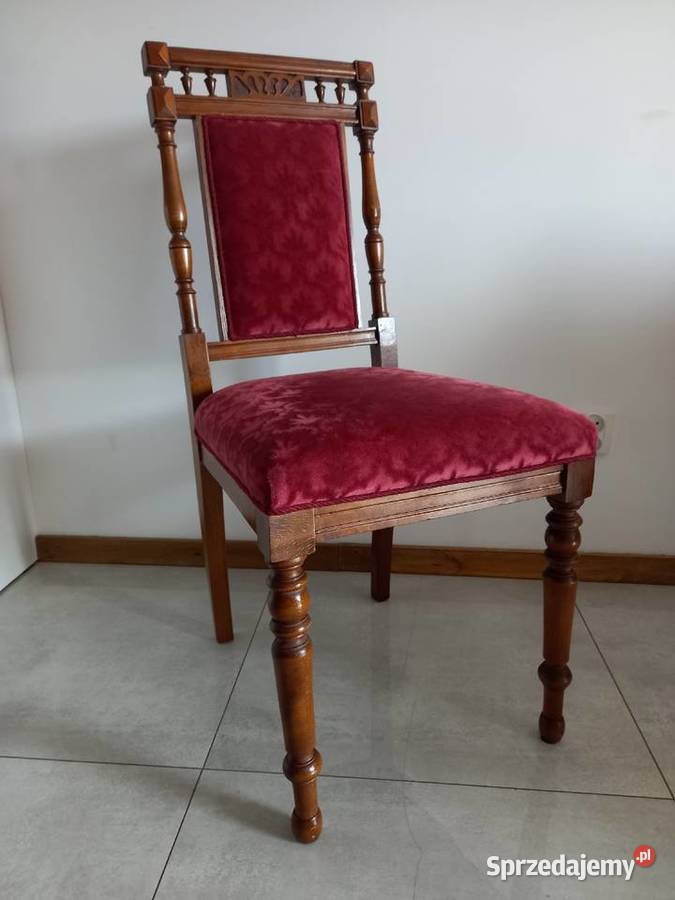 Eklektyczne krzesło gabinetowe przełom XIXXX W Wrocław