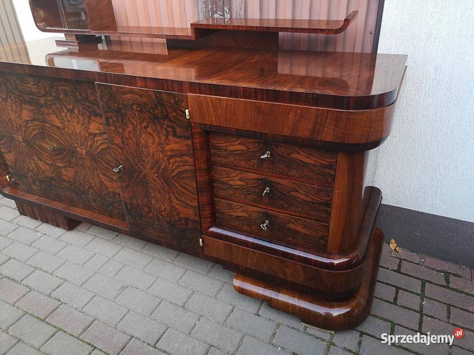 Bufet Komoda ARTDECO Unikat Orzech Politura Swarzędz