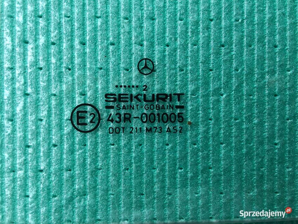 Szyba drzwi tylnych Mercedes MB100 MB 100 mazowieckie Warszawa sprzedam