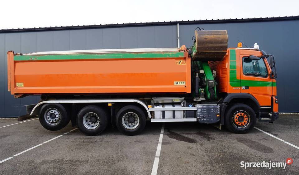 4 osiowa wywrotka 8x4 bordmatic z dzwigiem Volvo mazowieckie Warszawa
