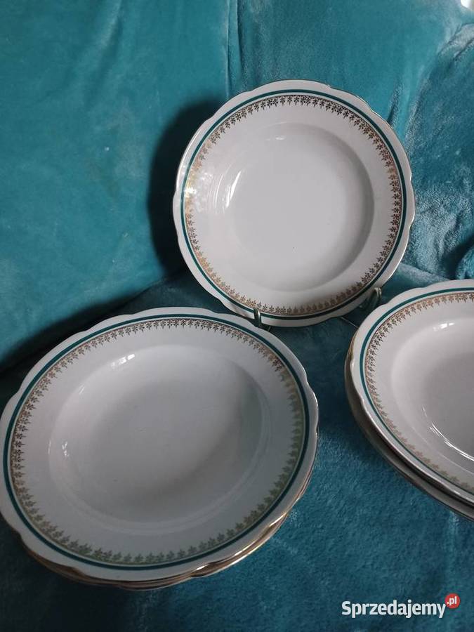 Talerze Ćmielów Feston głębokie nieużywane Łódź