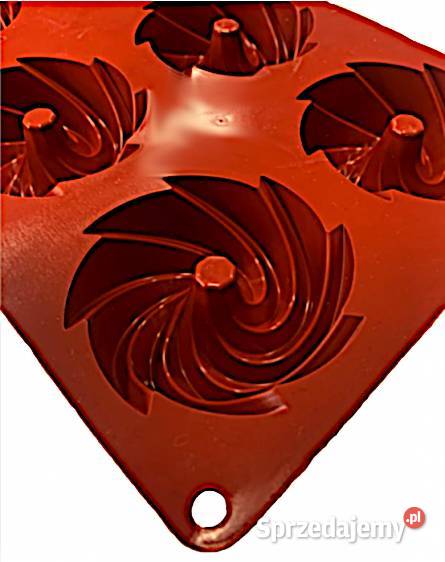 Forma silikonowa babeczki 6 gniazd spiralnych śląskie Gliwice