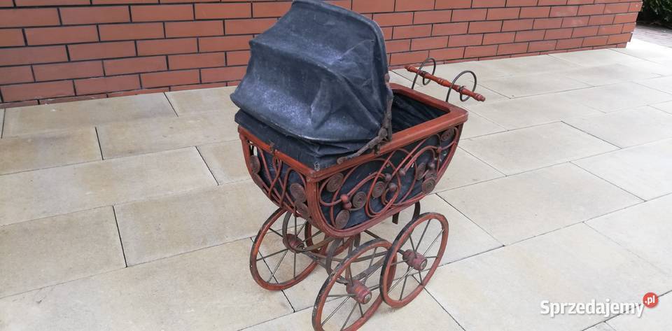 Wózek retro vintage art deco lalek ozdobny Garwolin