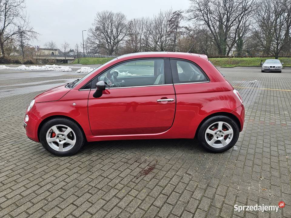 Fiat 500 14 benzyna 100 serwosowany panoramadach Koźmin Wielkopolski