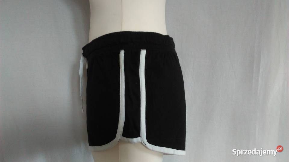 SPODENKI damskie SPORTOWE czarnobiałe r L NOWE Białystok sprzedam
