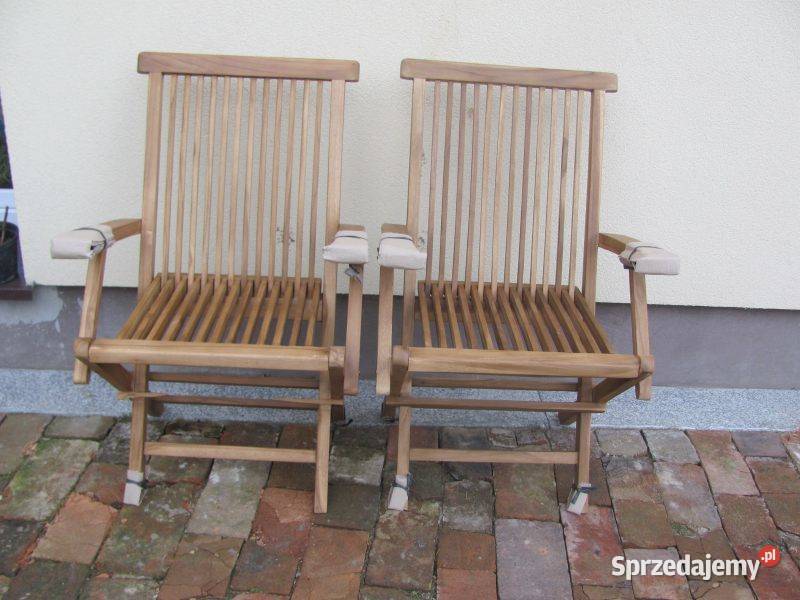 krzesła z drewna tekowego 2 vidaXL 41999 55cm lubelskie Zamość