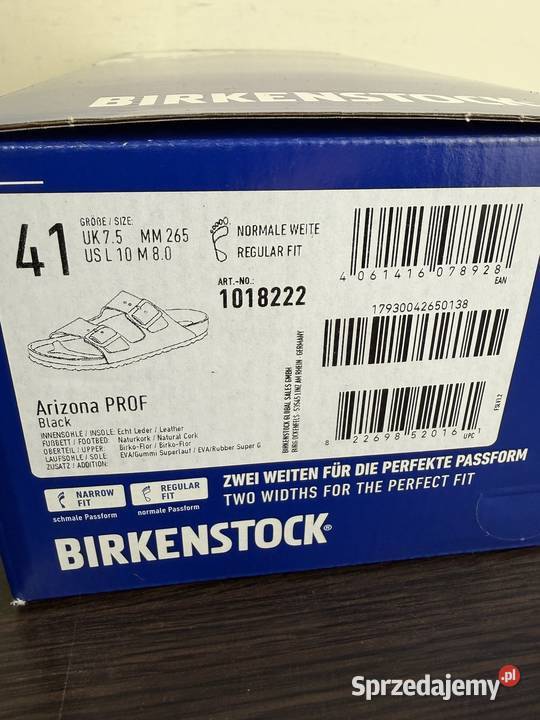 Klapki Birkenstock Arizona Prof 1018222 Warszawa