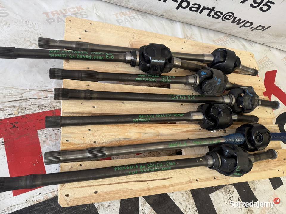 Półoś Napędowa Półośka Oś Krzyżak Man Przegub Częstochowa sprzedam