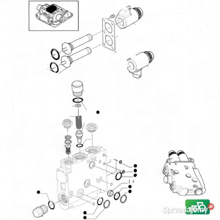 Zawór sterujący 84175671 Sekcja EHR 87546170 Wilkowo