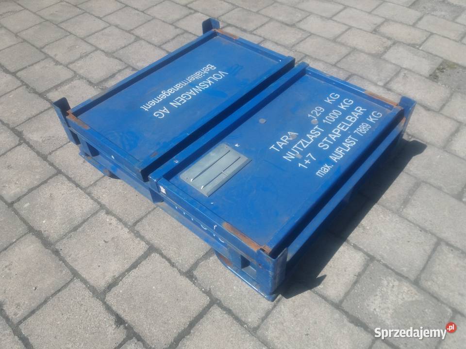 skrzynia metalowa 120x100x65 składana tara 130 Gliwice