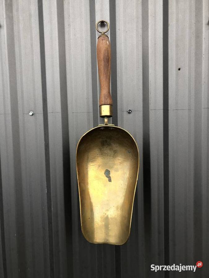 Duża ŁYŻKA NASYPKA SZUFLA SZUFELKA MOSIĄDZ łódzkie Łowicz