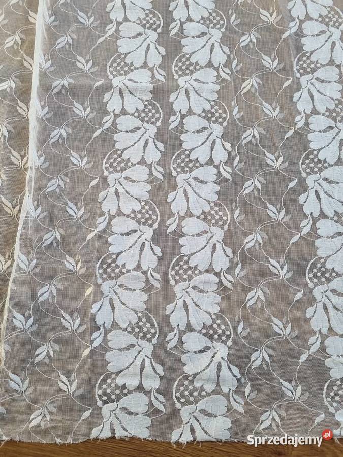 Firanka z okresu PRL duża 250x640 fabrycznie lubelskie Lublin