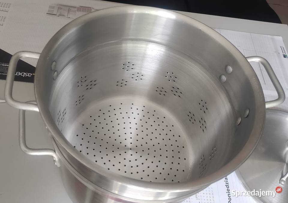 Garnek z wkładem i pokrywką aluminiowy 13l Wrocław sprzedam
