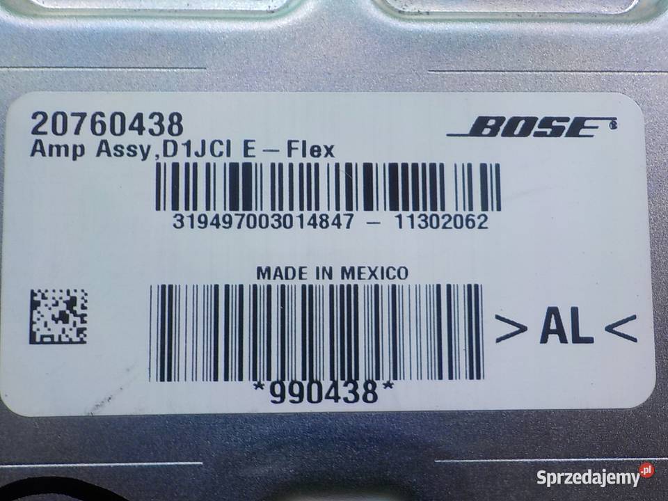 OPEL AMPERA 14 AUT 12r HB 5D wzmacniacz 20760438 osobowe mazowieckie Suków