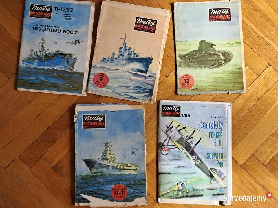 Mały Modelarz zestaw 5 numerów lata 80 i 90 mazowieckie