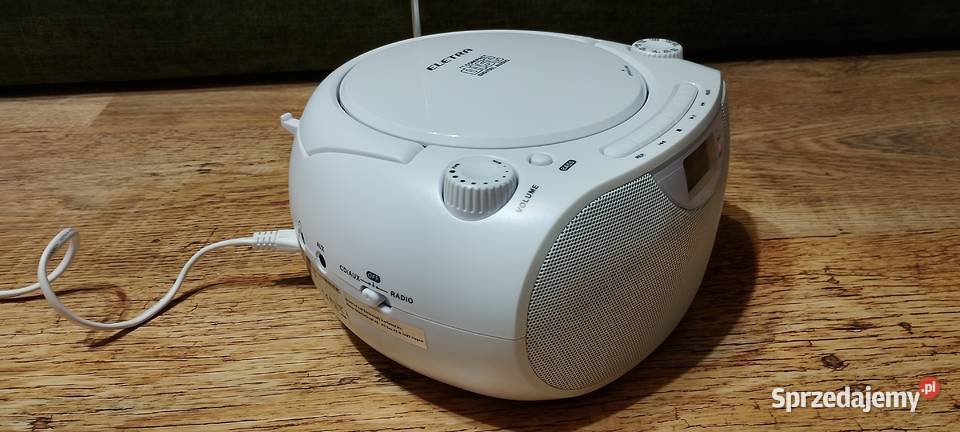 Biały Boombox Eletra Stylowe RadioCD do Twojego Wąbrzeźno